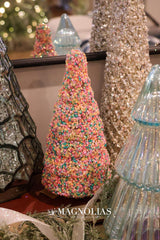 8.5" Sweet Tooth Sequins Glass Tree