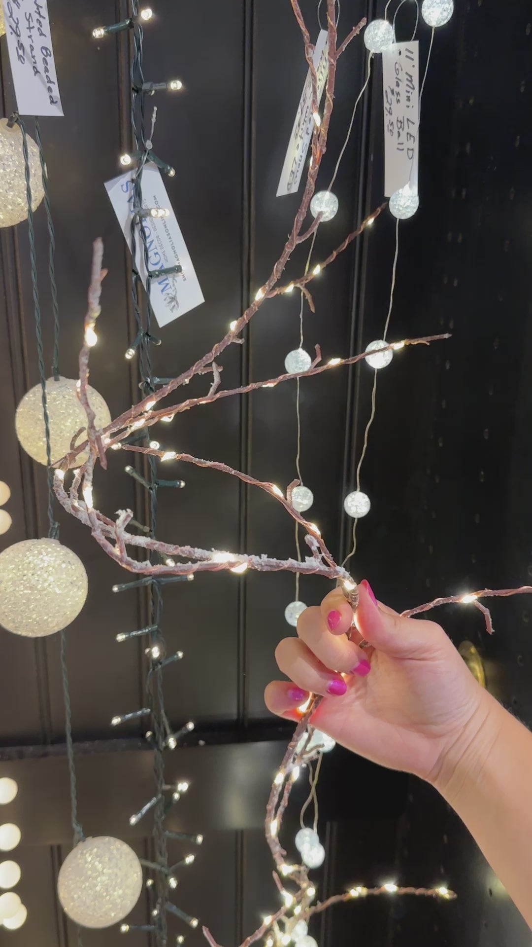 6' Micro Led Snow Garland