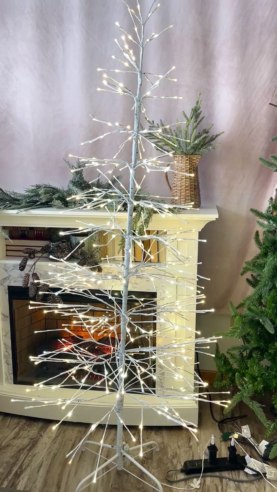 5.5' Birch Lighted Twinkle Tree