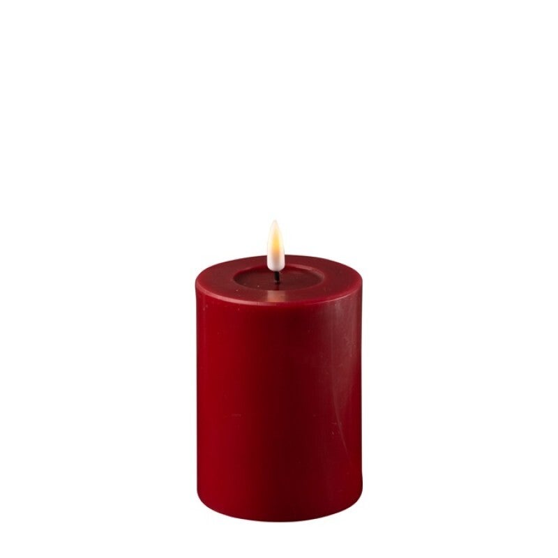 Deluxe Bordeaux LED Candle 3X4 In