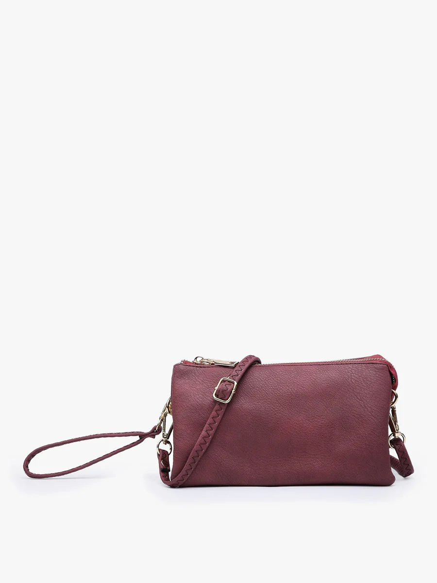 Maroon Riley Crossbody Bag