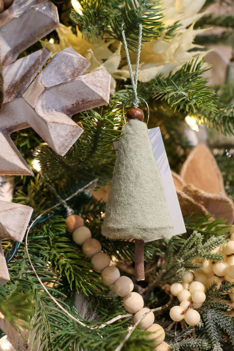 Wool Tree Ornament- 2 Sizes