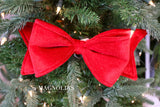 Red Velvet Bow Ornament