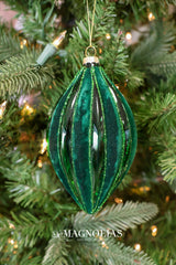 Velvet Dream Green Glass Ornament - 3 Styles