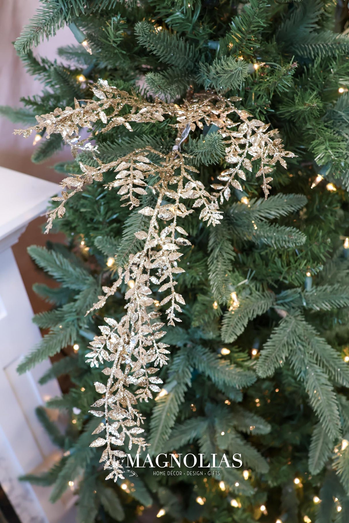 Champagne Mini Smilax Leaf Spray