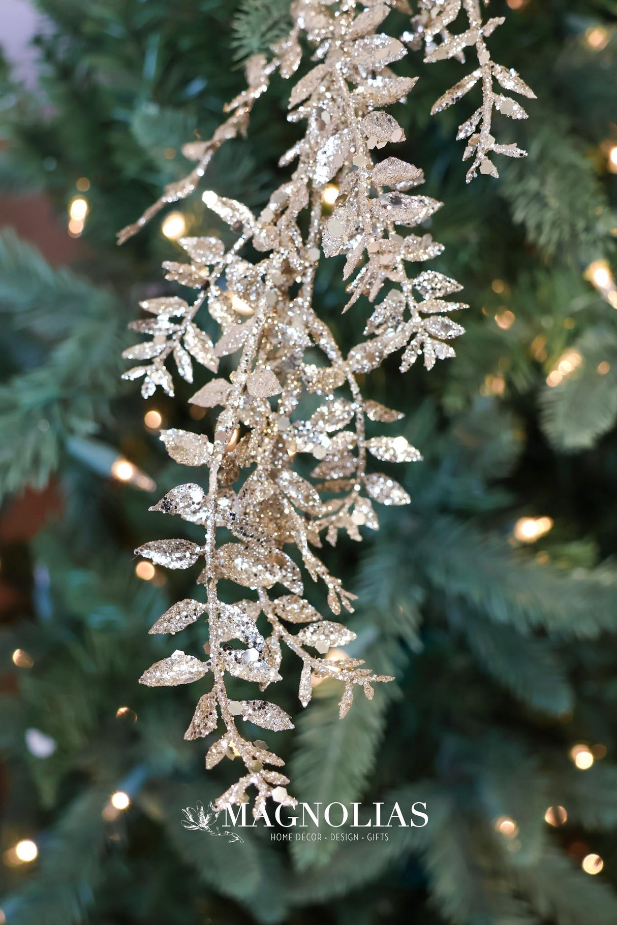 Champagne Mini Smilax Leaf Spray