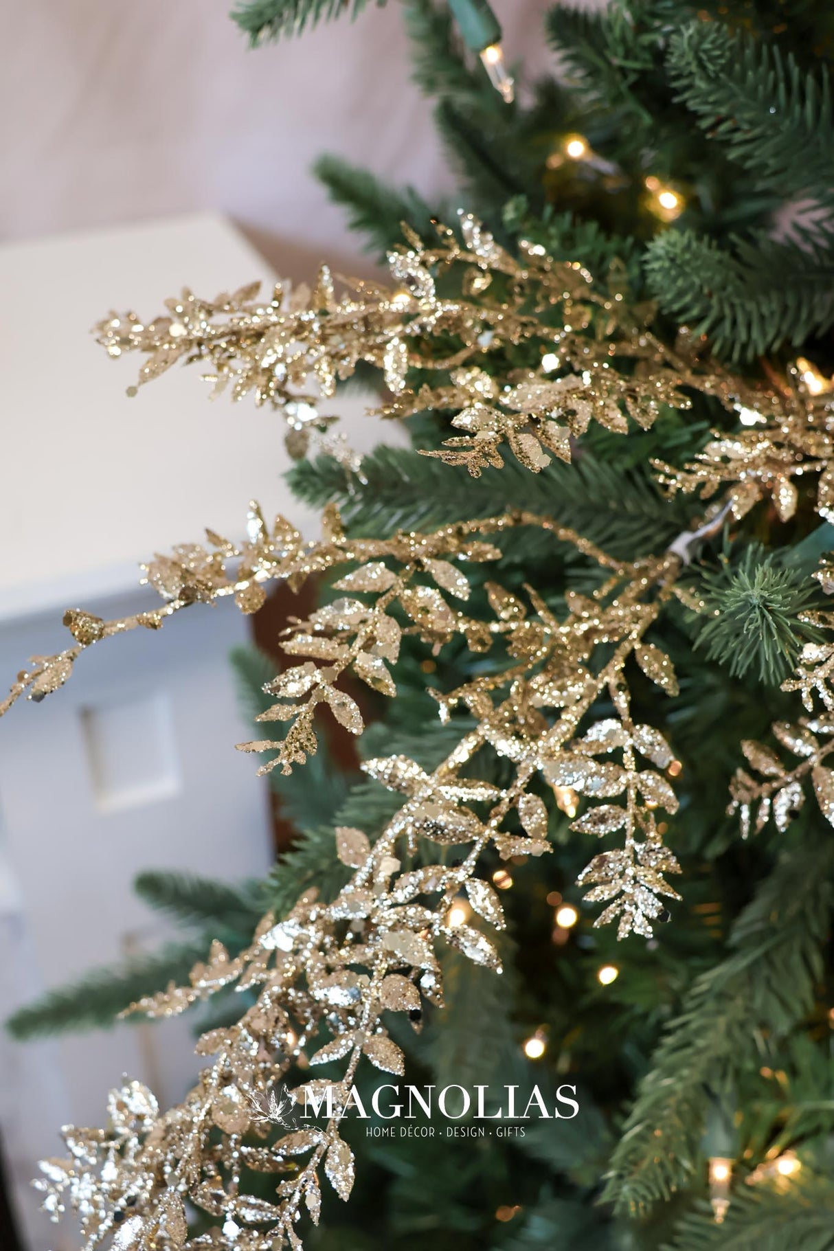 Champagne Mini Smilax Leaf Spray