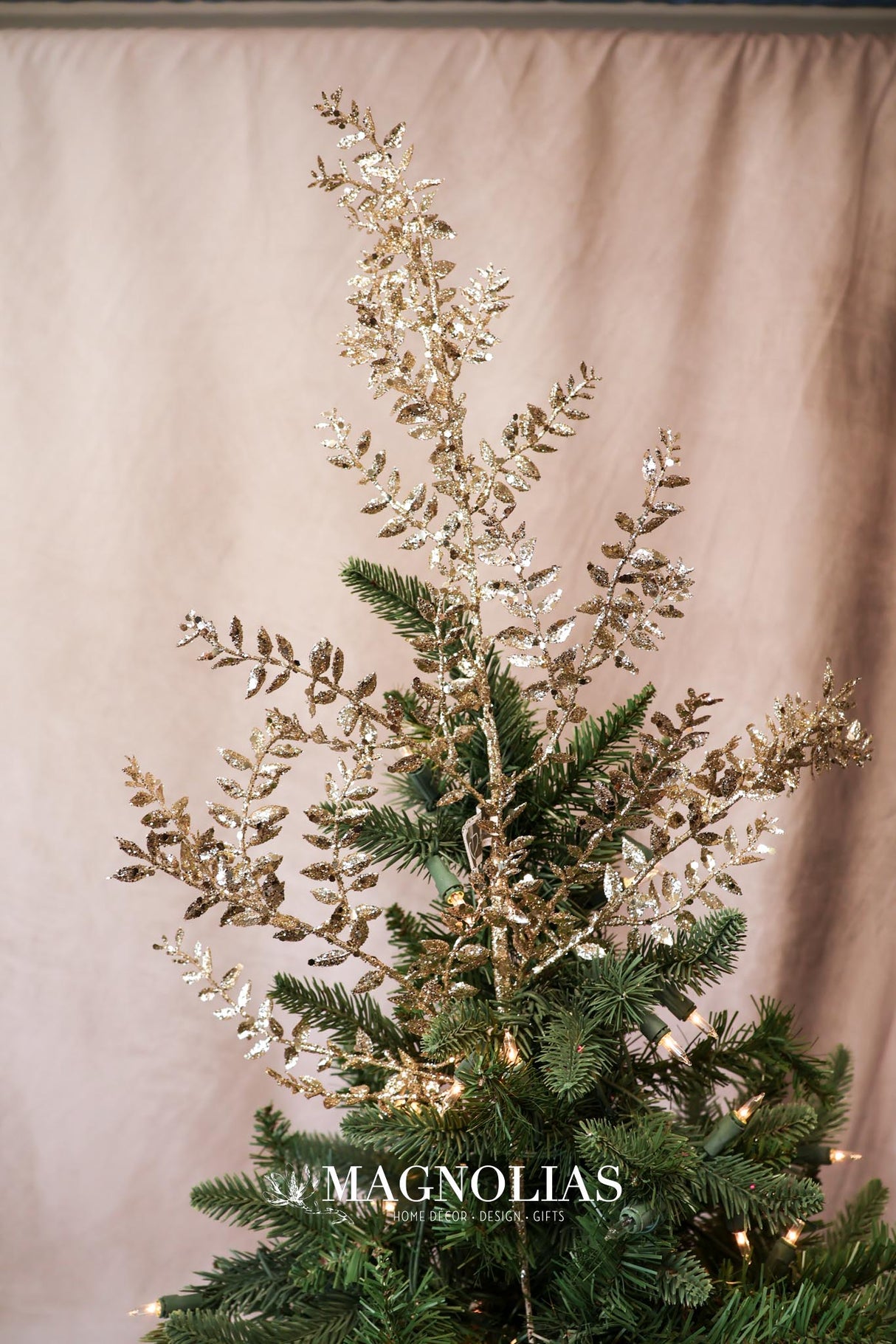 Champagne Mini Smilax Leaf Spray