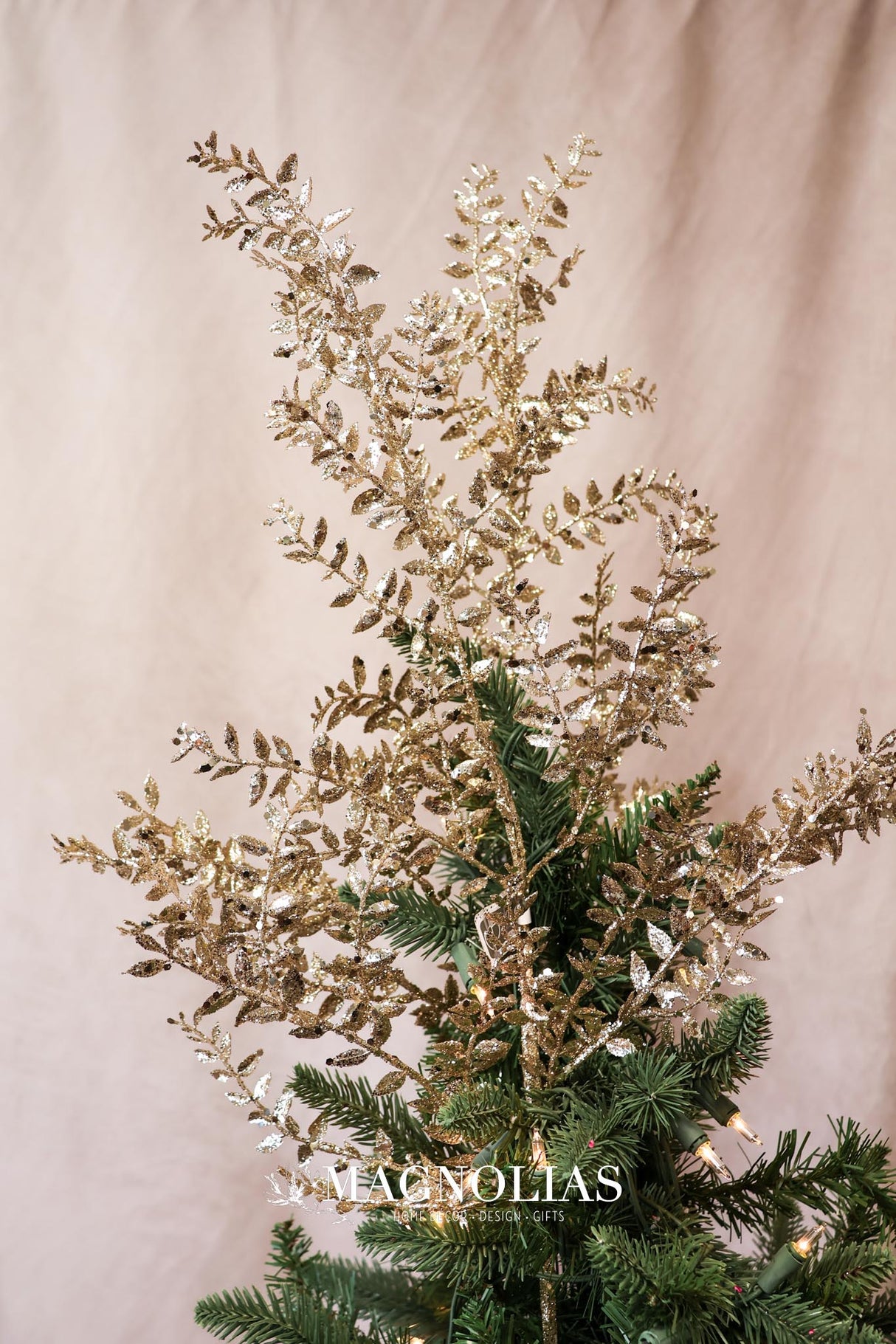 Champagne Mini Smilax Leaf Spray