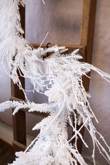 6' Snow Day Flocked Cedar Garland