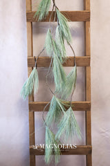 50" Frosted Long Needle Pine Drop Garland