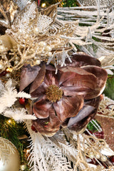 Mauve Holiday Magnolia Spray