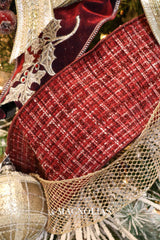 4" Burgundy Tweed Ribbon Bolt