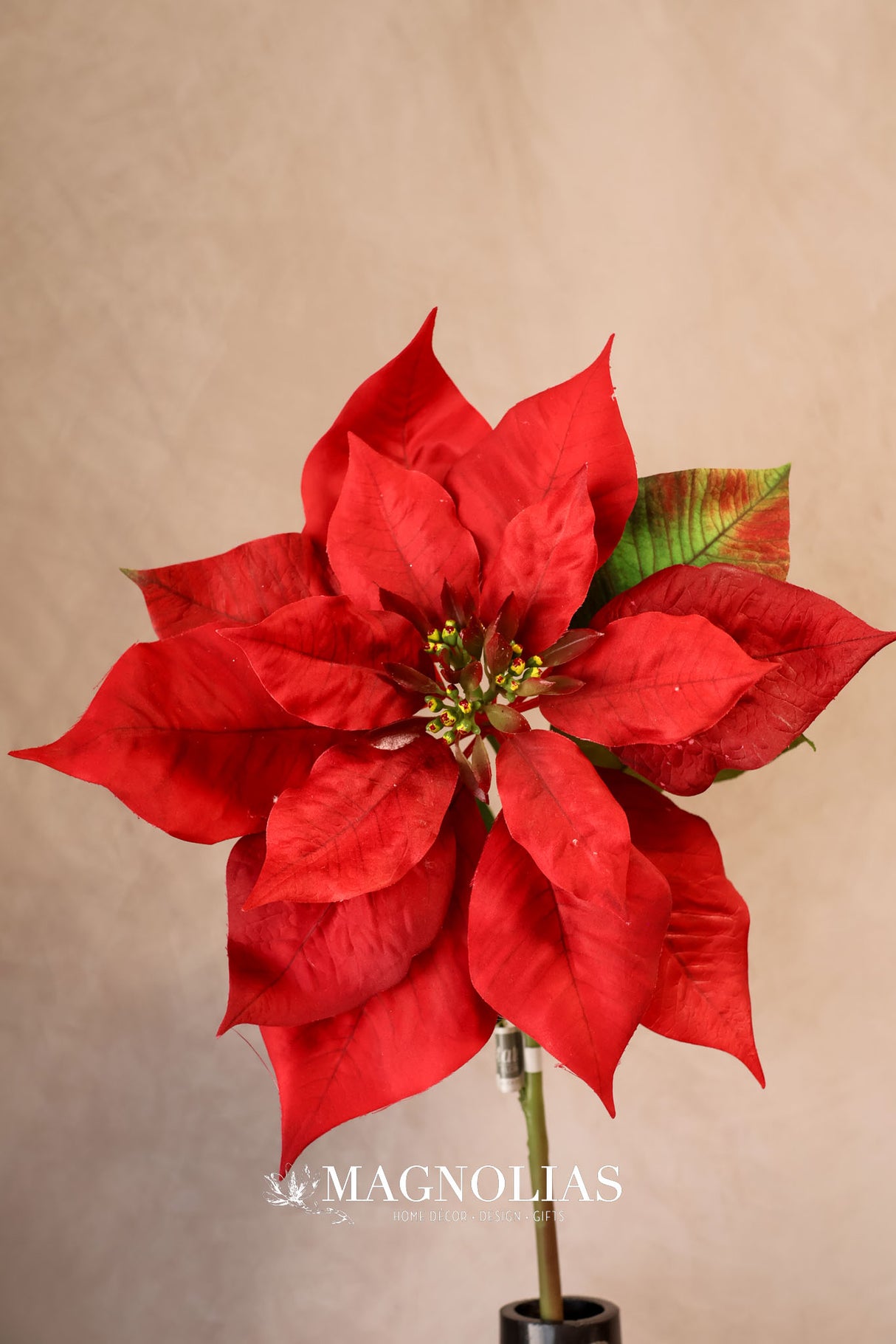 Holiday Classic Red Poinsettia Spray
