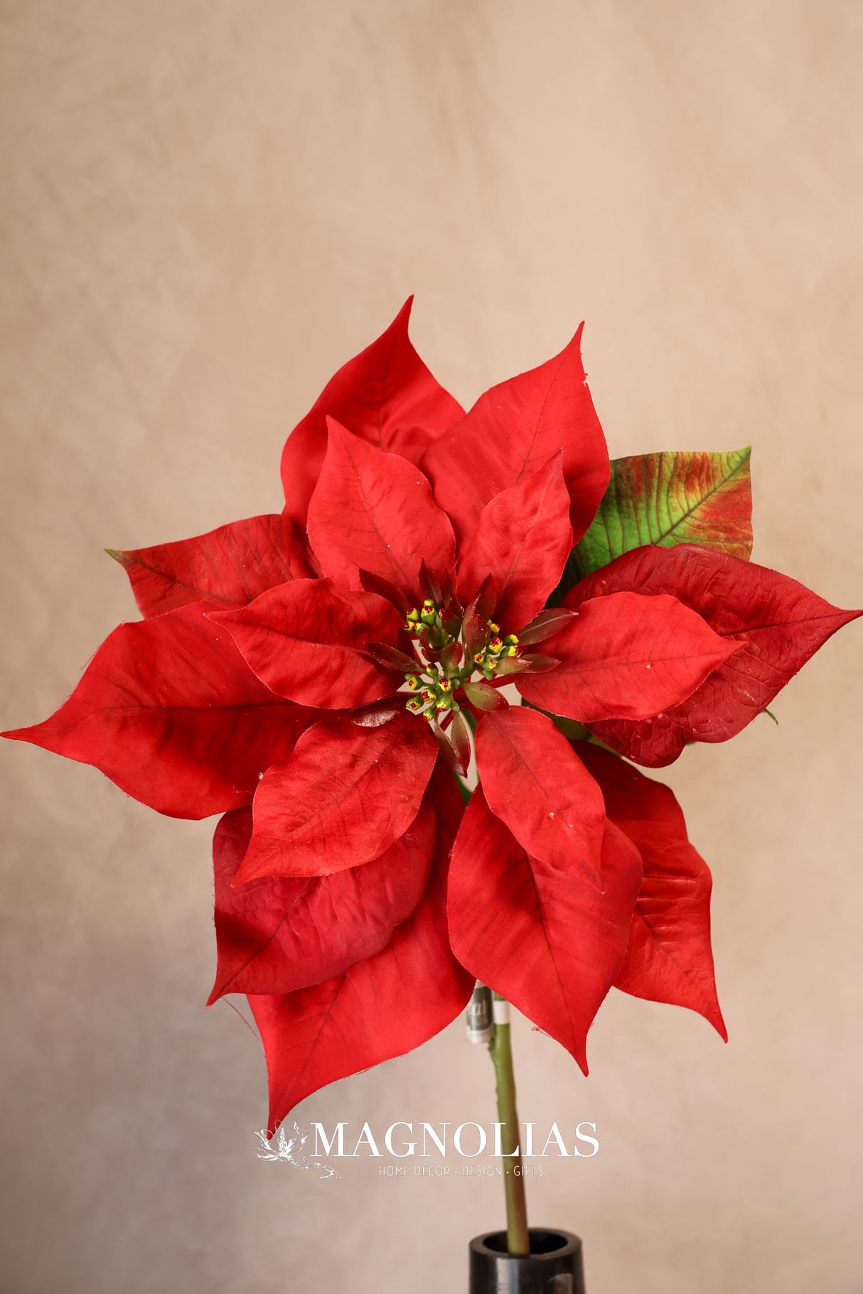 Holiday Classic Red Poinsettia Spray