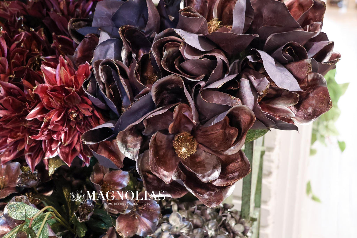 Mauve Holiday Magnolia Spray