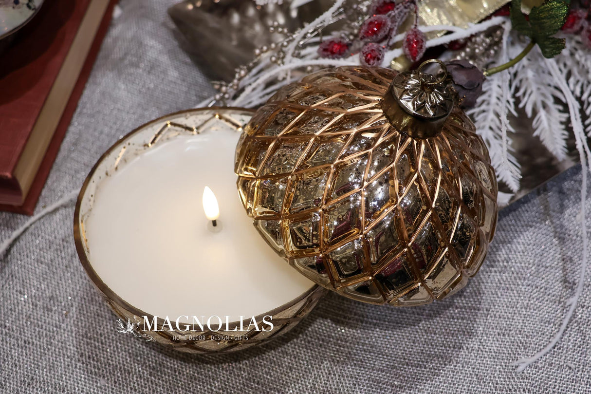 Champagne LED Ornament Candle