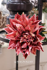 Glittered Metallic Dahlia Spray