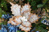 Elegant Gingerbread Poinsettia