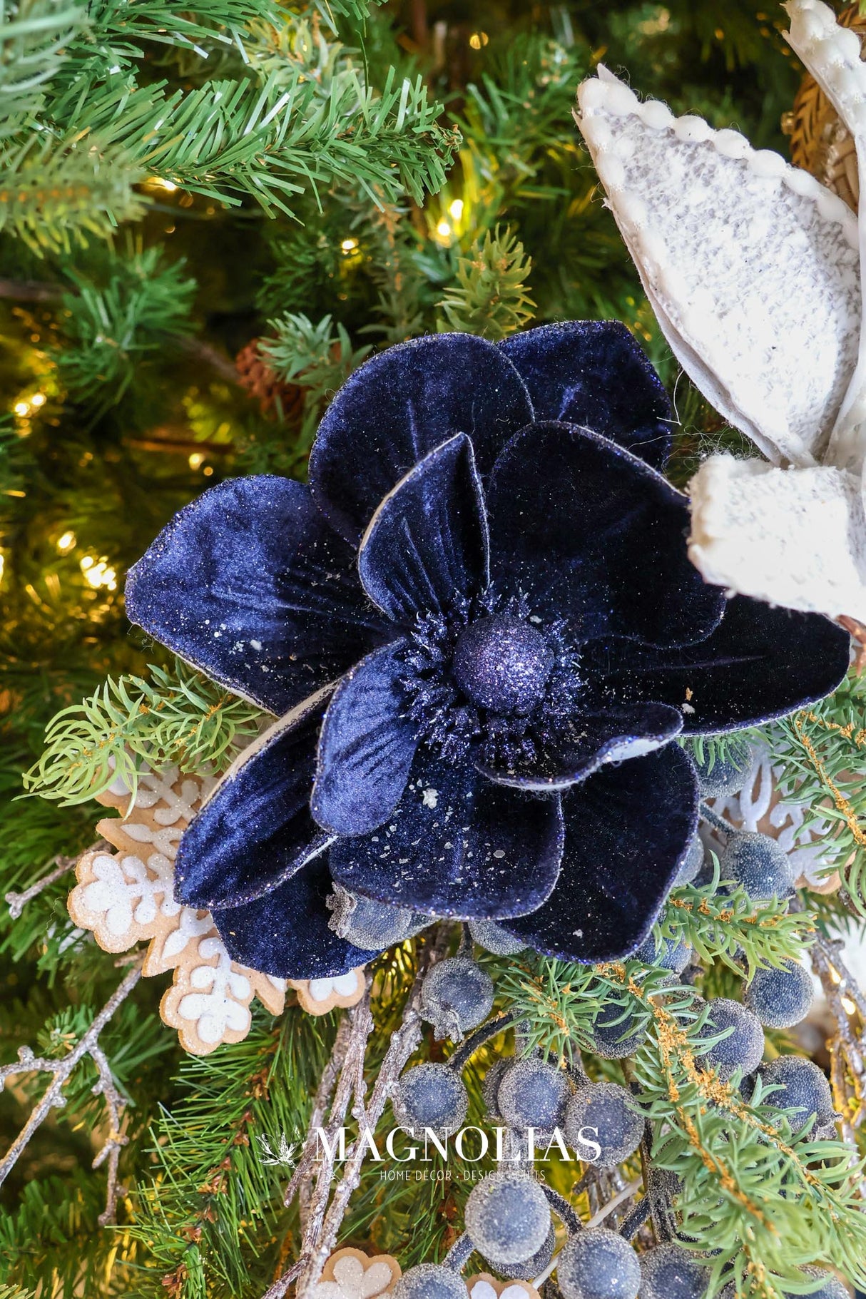 Midnight Blue Magnolia Stem