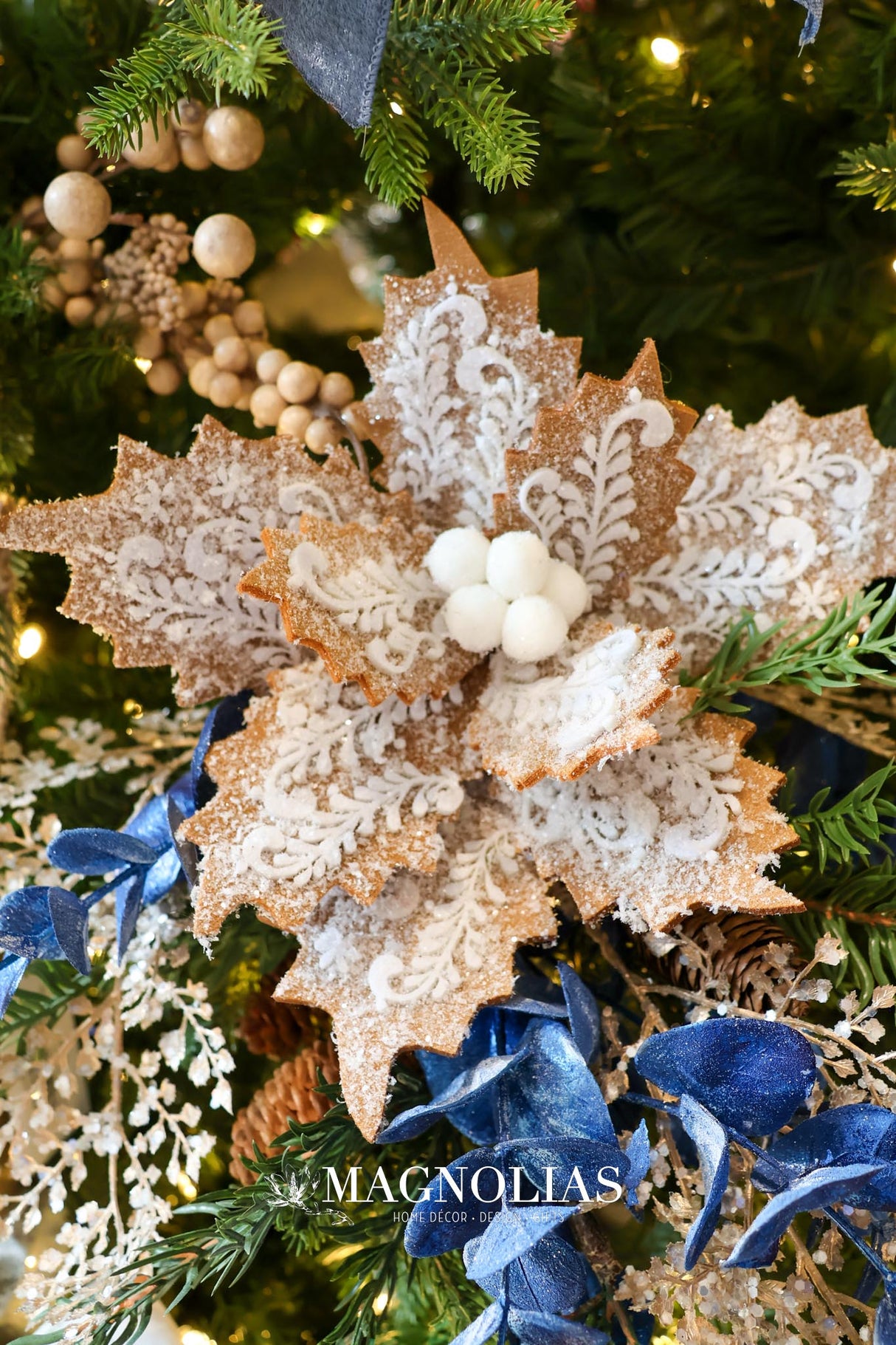 Elegant Gingerbread Poinsettia