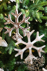 Magic Moment Wood Snowflake Set of 2