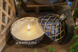Navy LED Ornament Candle