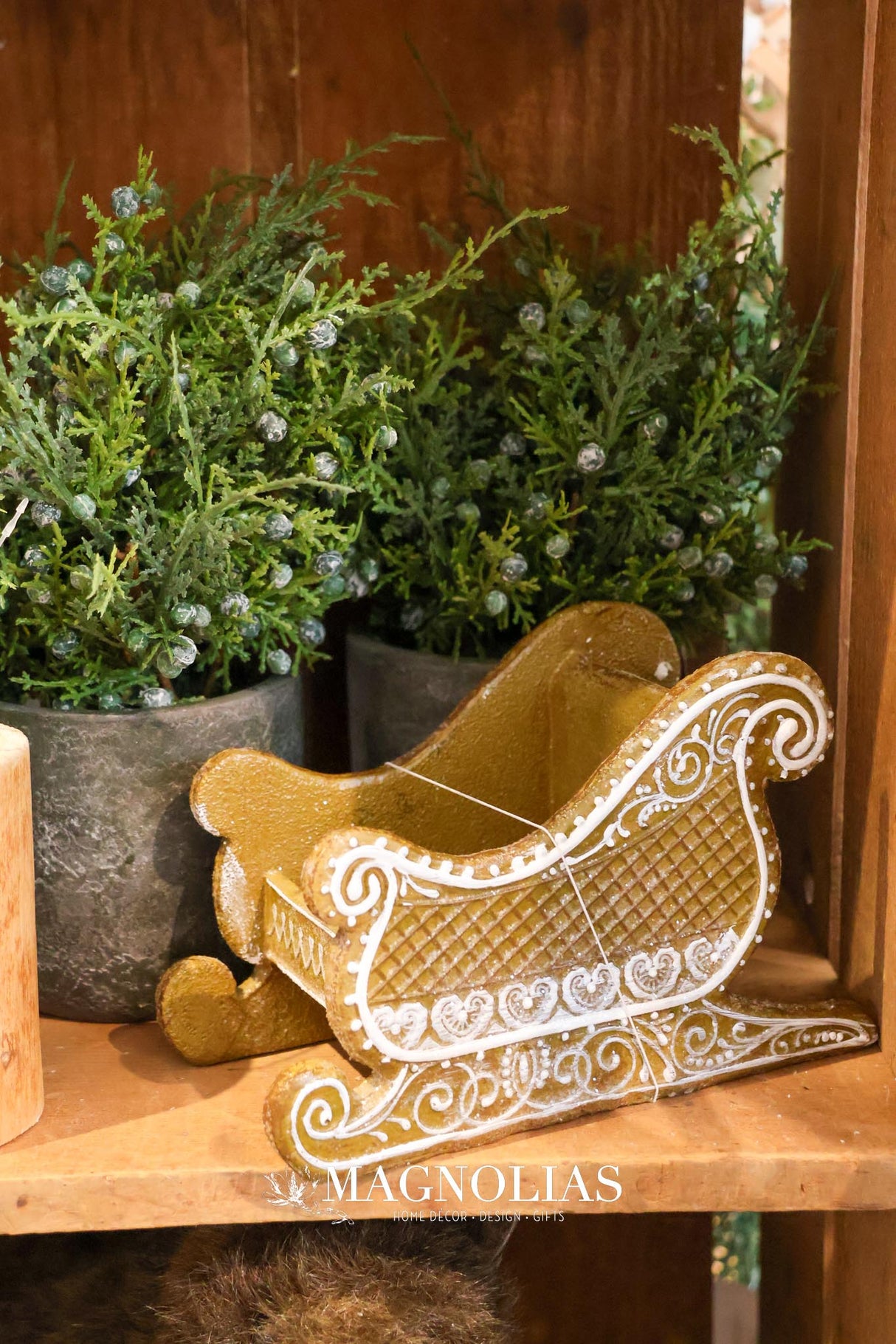 Resin Gingerbread Sled