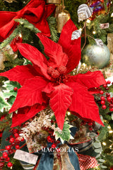 Jumbo Red Poinsettia Stem