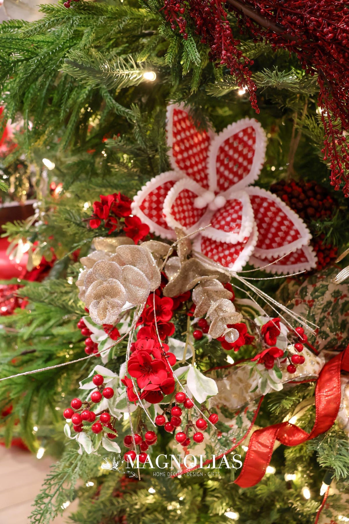 Champagne Glitter Eucalyptus Spray