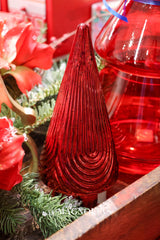Noel Red Glass Tree