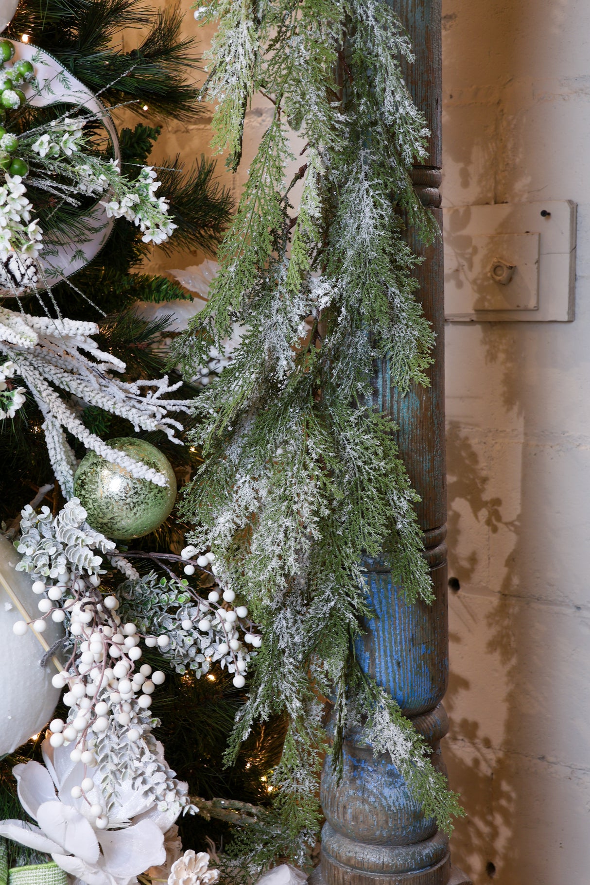 Frosted Cedar Garland