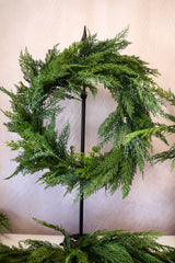 24" Deluxe Real Touch Cedar Wreath