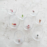 Holiday Spirit Stemless Wine Glass - 8 Styles