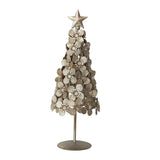 Metal Flowers Christmas Tree with Star