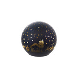 Glass Ball with LED Light & Laser Etched Nativity Scene