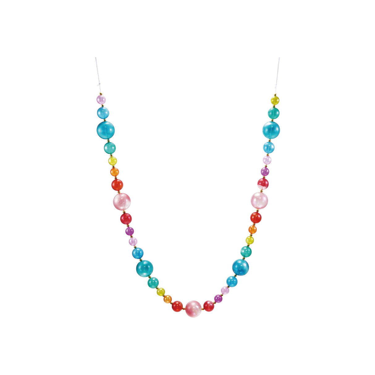 72"L Plastic Ball Garland, Multi Color