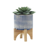Blue Mesh Planter w/Stand- 2 Sizes