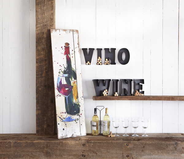 FINAL SALE Cork Holder Wall Decor Iron