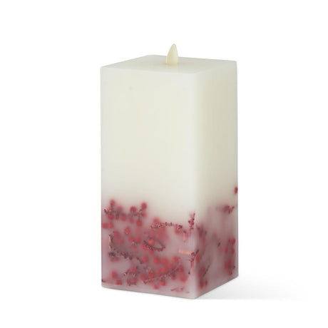 White Wax Berry Square Candle - 3 Sizes