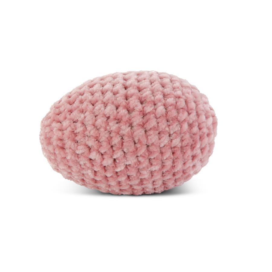 Small Pink Crochet Easter Egg
