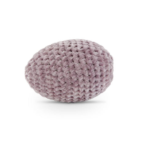 Small Purple Crochet Easter Egg