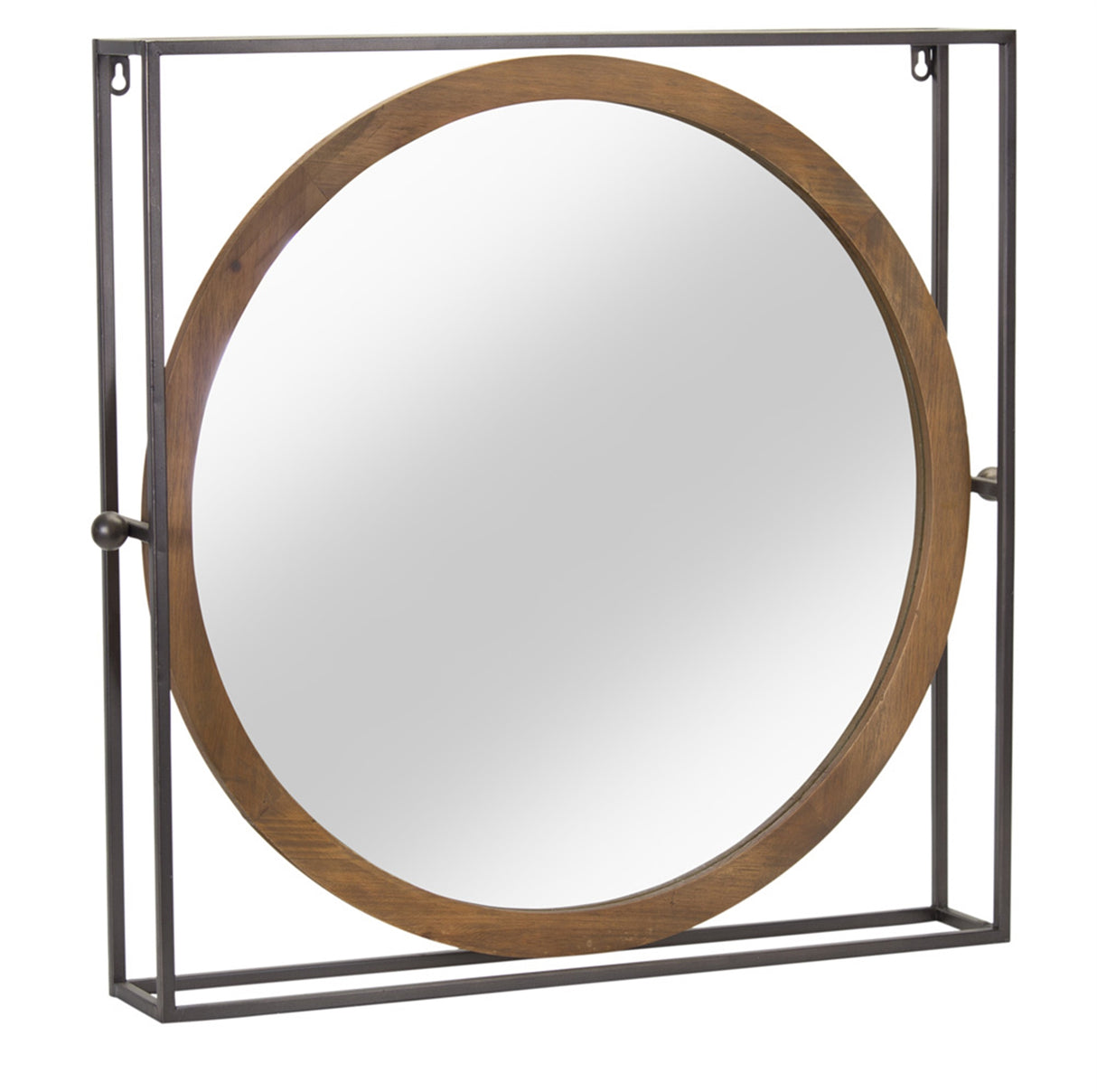 Framed Round Mirror - Pickup Only