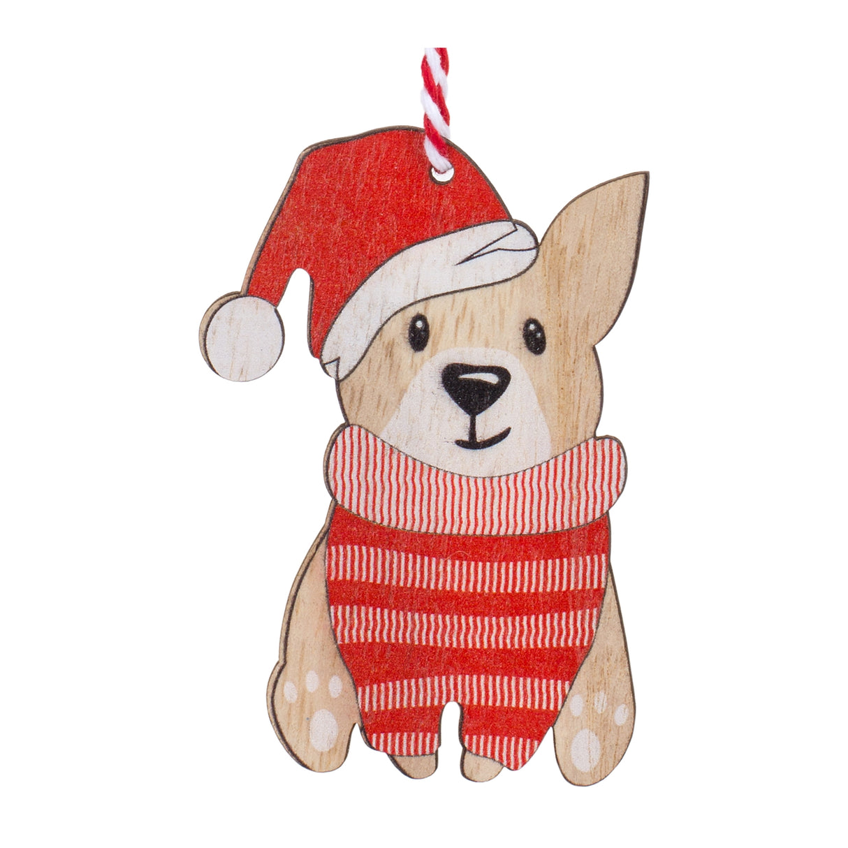 Wooden Dog Ornament - 3 Styles