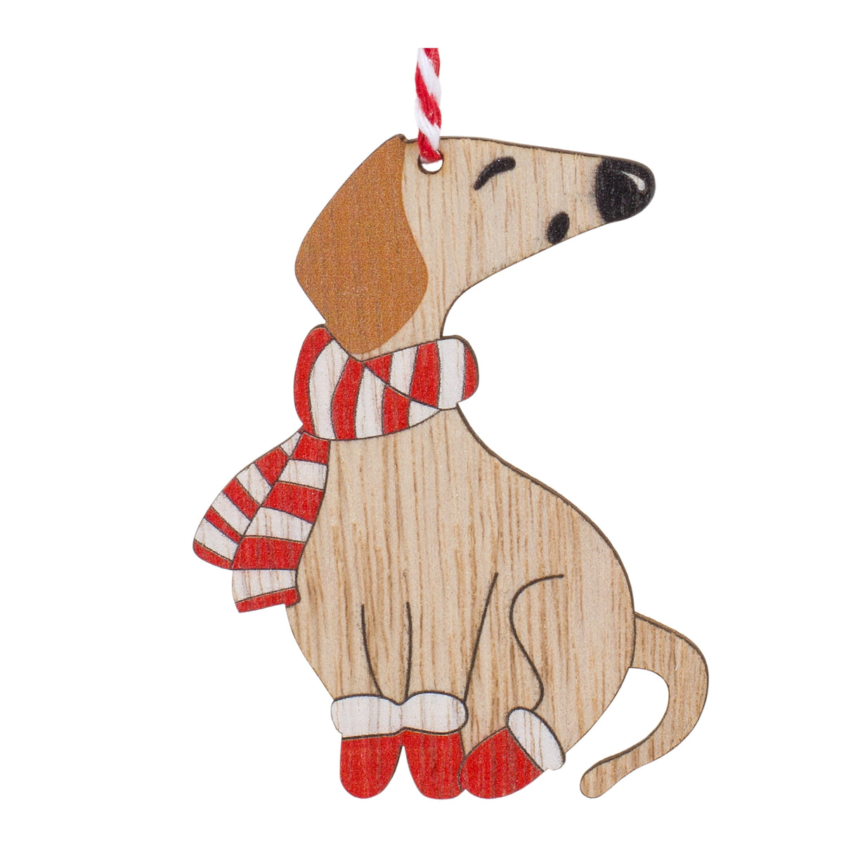 Wooden Dog Ornament - 3 Styles