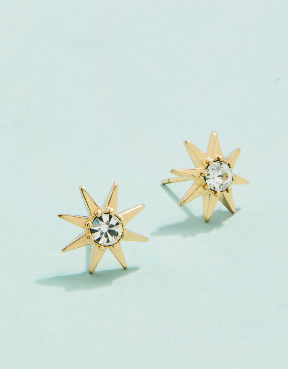 Splash Star Bright Stud Earrings