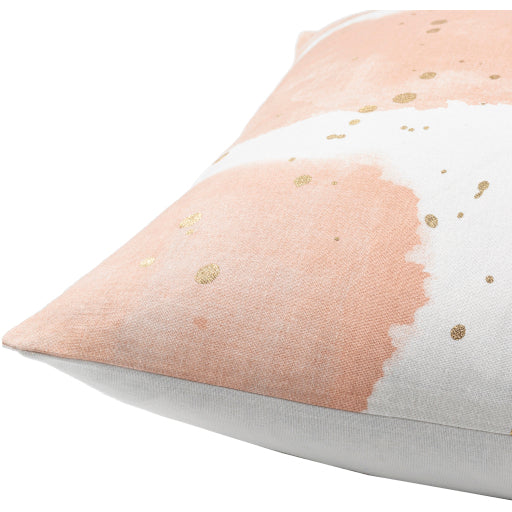 Sheana Peach Splattered Pillow