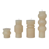 6" Unscented Totem Candle - Cream