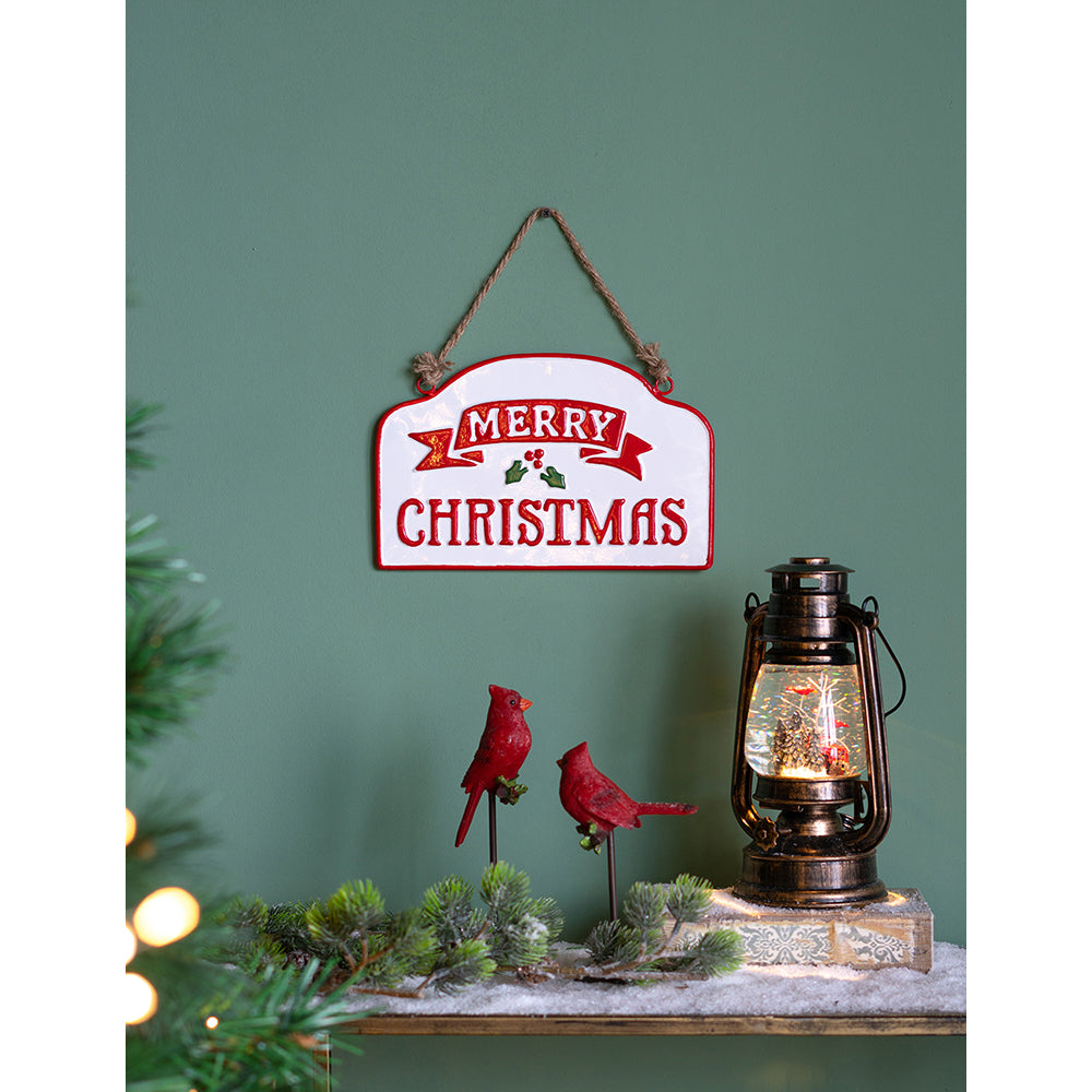 Merry Christmas Metal Sign