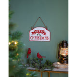 Merry Christmas Metal Sign